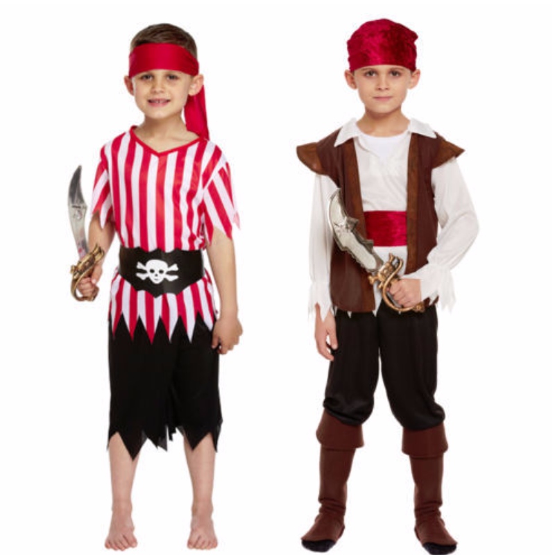Costume de pirat pentru copii Băieți Caraibe Cartea Săptămâna Ziua Ținută ținută de Halloween