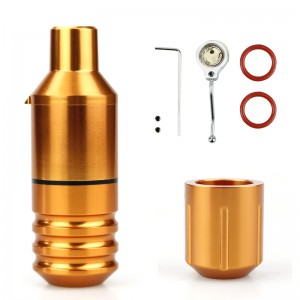 Mașină de tatuaj cu stilou scurt, mașină de tatuaj cu motor german Faulhaber, cu 2 capete, interfață DC