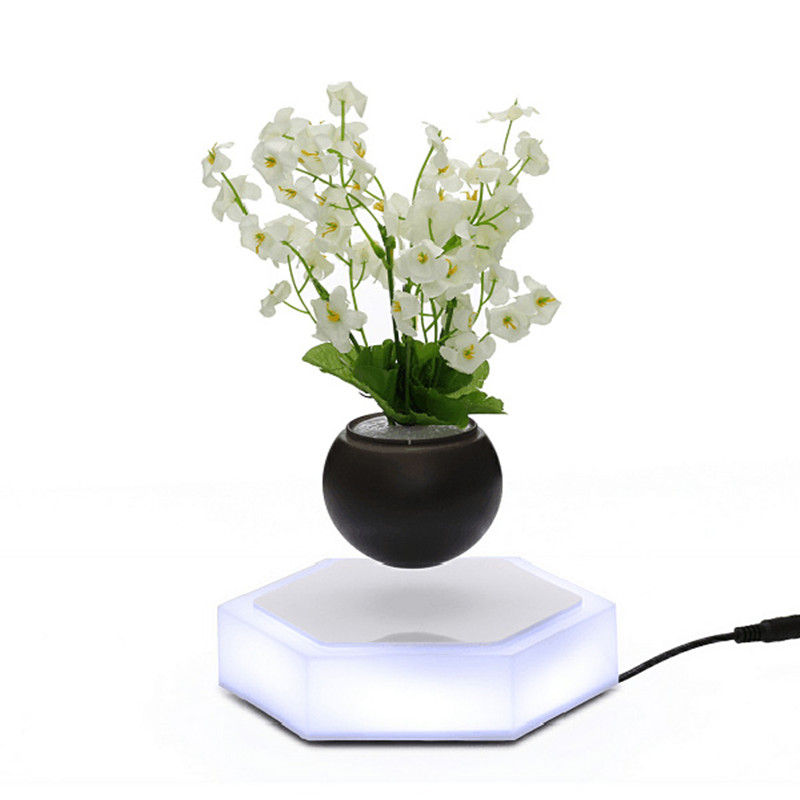 360 de învârtire levitație magnetică plutitoare de aer bonsai plantator pot pot