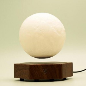 noua bază de lemn cu levitație magnetică lună de levitație PA-1008 lampă lunară plutitoare