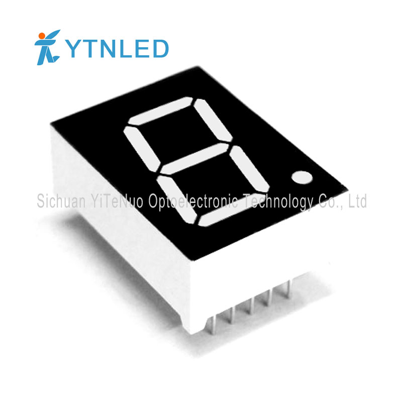 0.8 inch red 1 digit 7 Segment LED segment, tub digital