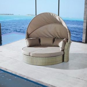 Față rotundă cu înger de soare Portabil plajă pliabilă în aer liber