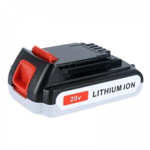 Baterii fără fir pentru înlocuirea Li-ion 2000mAh 20V pentru Black \u0026 Decker LB20, LBX20, LBX4020, LB2X4020