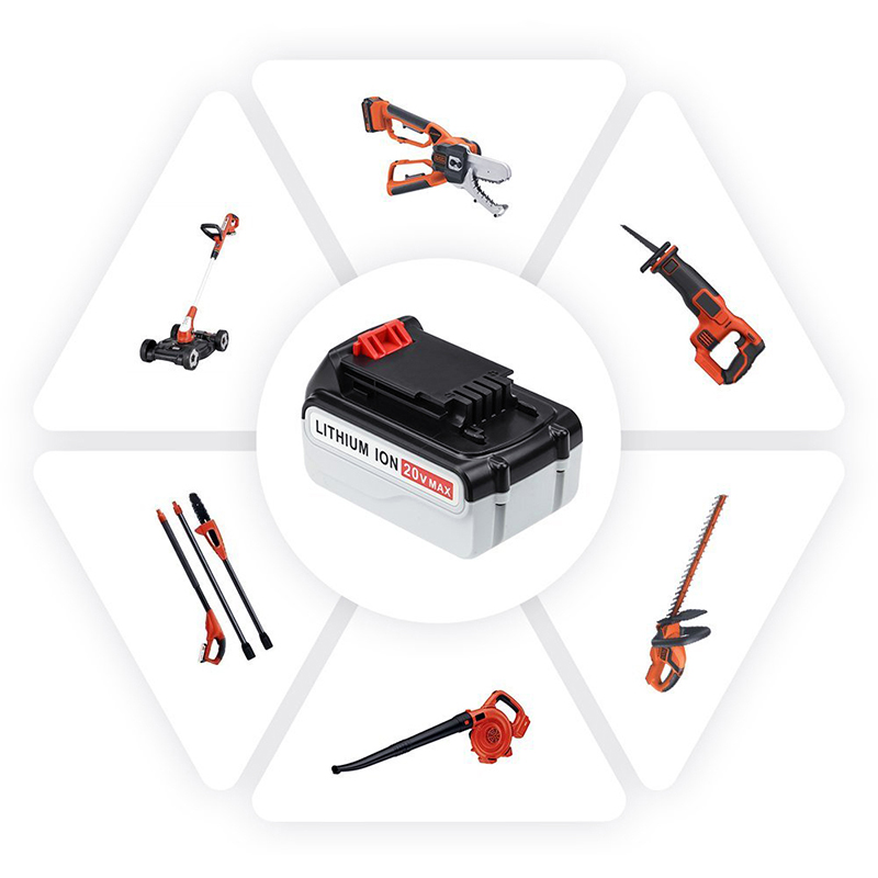 Înlocuire Baterii Li-ion 20V 3000mAh pentru Black u0026 Decker LB20, LBX20, LBX4020, LB2X4020 Perforatoare electrice