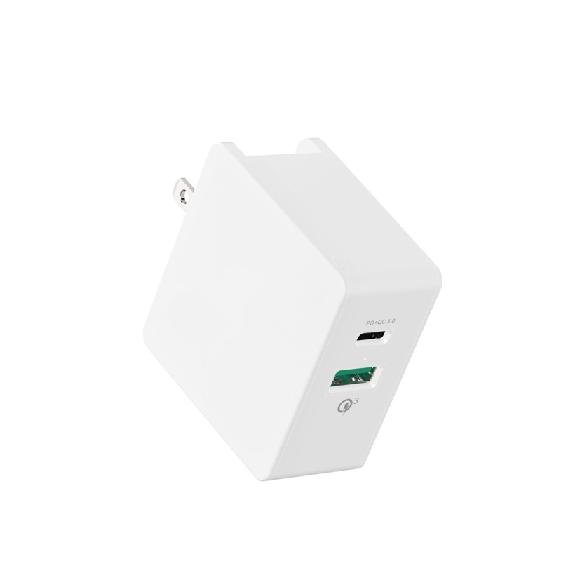 Încărcător KPS-8006LC PD + QC3.0 / 5V3A cu 2 porturi