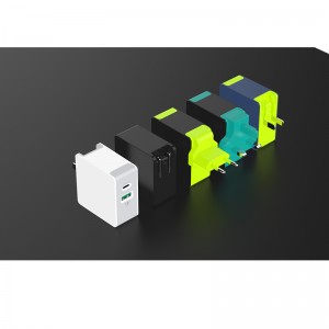 Încărcător USB KPS-8006LC 5V3A + QC3.0 -33W