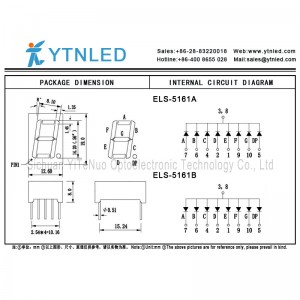Afișaj LED cu 1 cifră roșu de 0,56 inch 1 tub 7 tuburi digitale