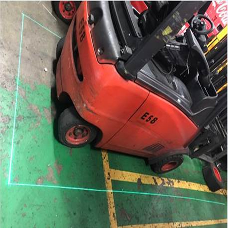 Lumina de avertizare a stivuitorului pentru zona roșie cu laser pentru siguranța depozitului