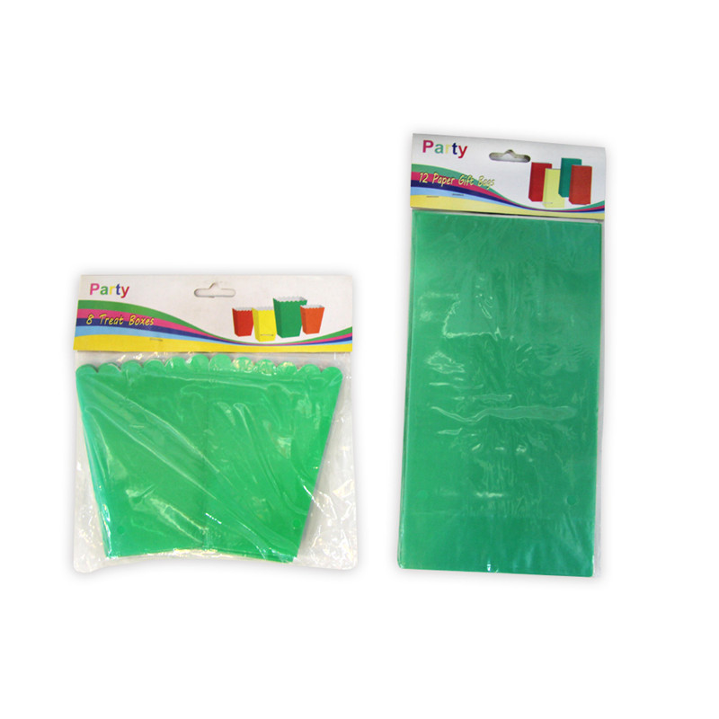 Set de articole de masă de hârtie de preț bun, personalizate, seturi de veselă de culoare strălucitoare