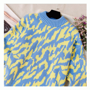 Plus dimensiunea corp lung Angora lână val ondulat jacquard gros gros cald rochie pulover