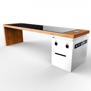 Încărcător de telefon pentru produse de energie solară Smart Metal Park, încărcător și echipament publicitar