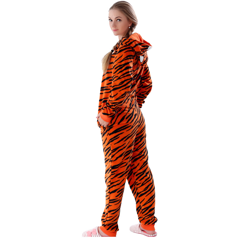 Femei Costum de pijama cu guler din gofră din microfibră pentru femei