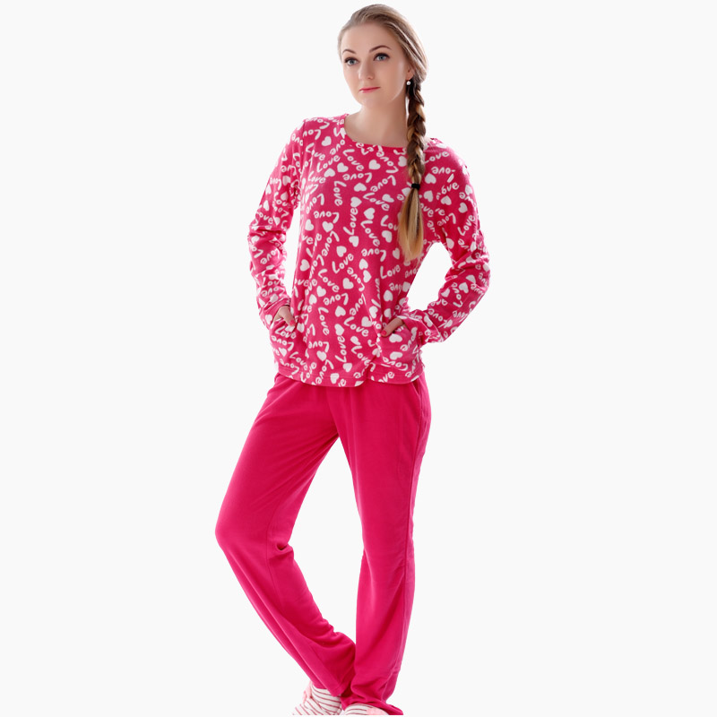 Femei Set de pijama din microfibra imprimat pentru femei