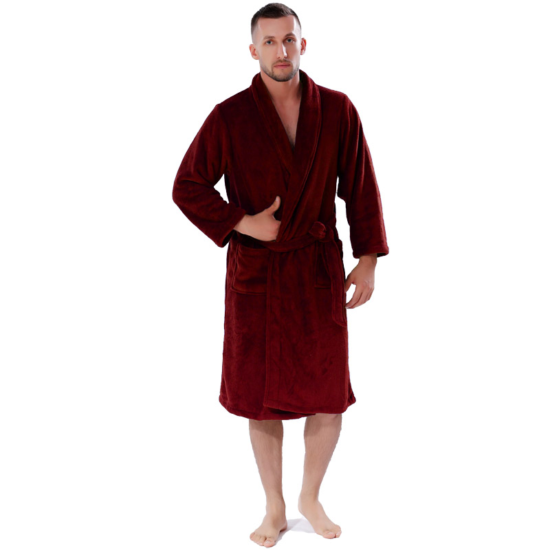 Robe din îmbrăcăminte din corali bărbați Femei halate de culoare solidă pijamale cuplu