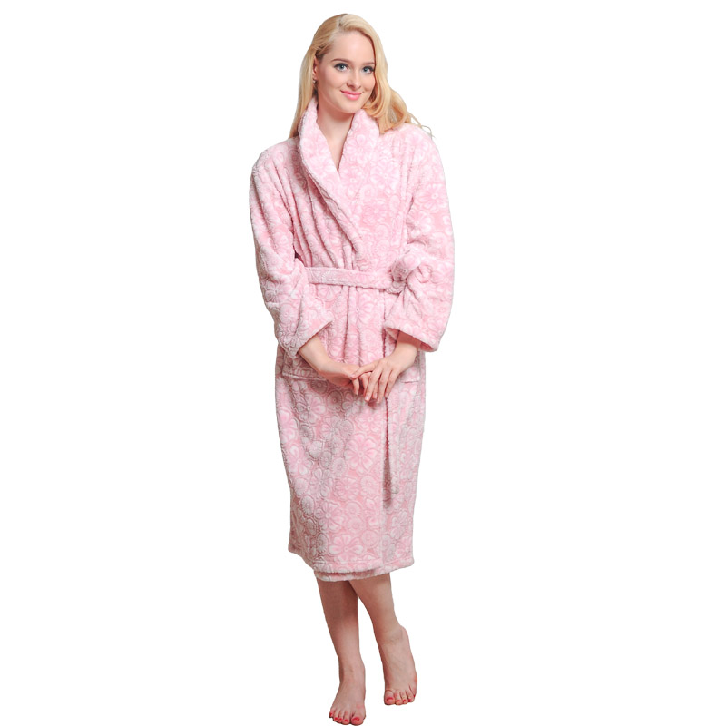 Adulți tăiați haine din fleece Femei pijamale Toamna iarna halate de baie