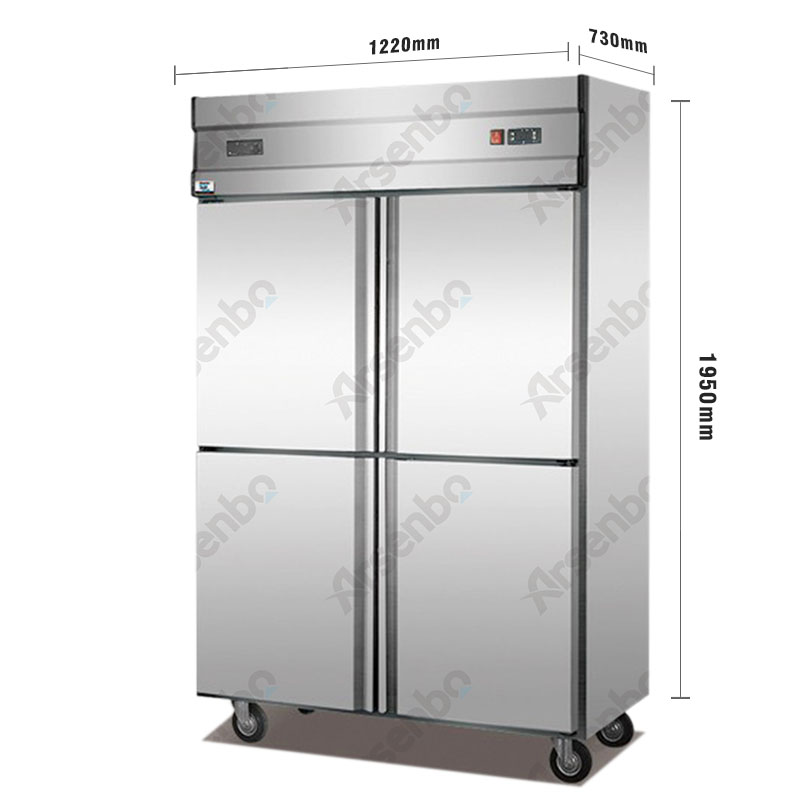 Congelator vertical și frigider pentru băuturi comerciale, restaurante și hoteluri din bucătărie