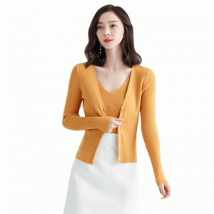 Pulover set de două piese pentru femei și jerseu