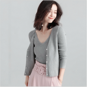 Pulover set de două piese pentru femei și jerseu