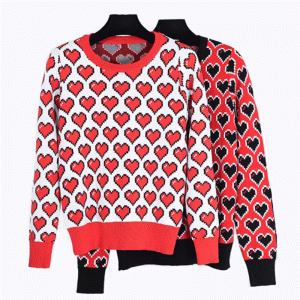 Pulover tricotat pentru femei din bumbac jacquard 100% OEM \u0026 ODM