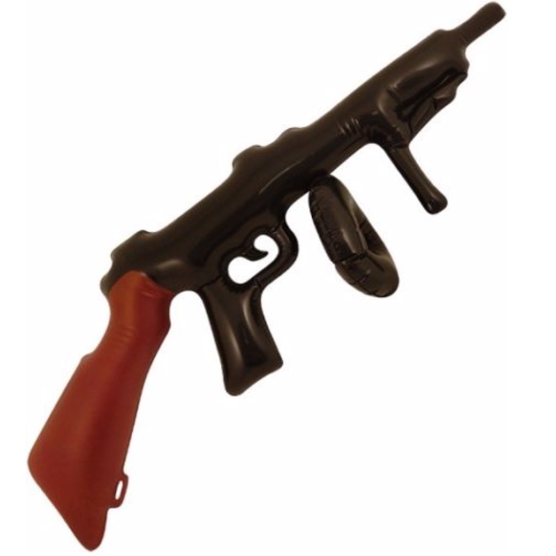 Accesorii pentru petreceri cu ridicata gonflabile, suflate Tommy Gun 80cm Accesorii pentru petreceri sau rochii de lux