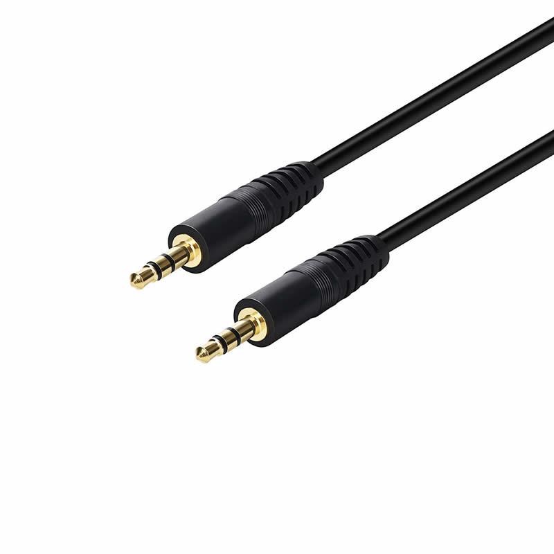 Cablu audio stereo AUX mascul de 3,5 mm pentru căști pentru căști auxiliare MP3 PC - 6 picioare placate cu aur
