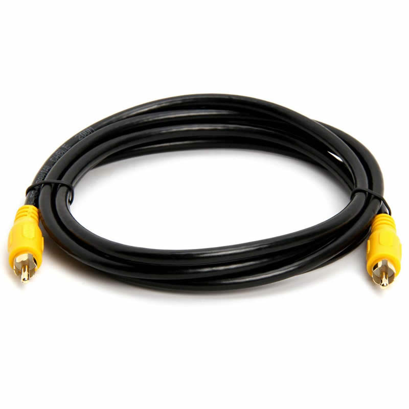 Cablu subwoofer RCA (1 cablu RCA mascul la 1 cablu audio / video compozit masculin RCA) Cablu coaxial S / PDIF, cablu audio digital pentru receptoare AV, sisteme Hi-Fi