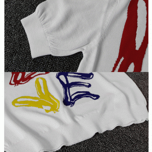 Pulover de îmbrăcăminte cu îmbrăcăminte personalizată 2018 Jacquard LOVE Font cu mânecă scurtă