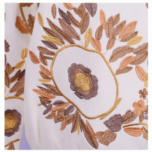 Pulover din lână din broderie florală cu design personalizat