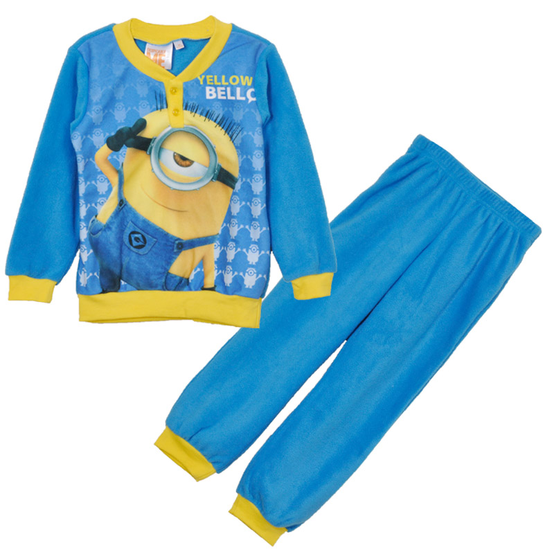 Băieți Set de pijamale din desene animate din microfibră pentru băieți