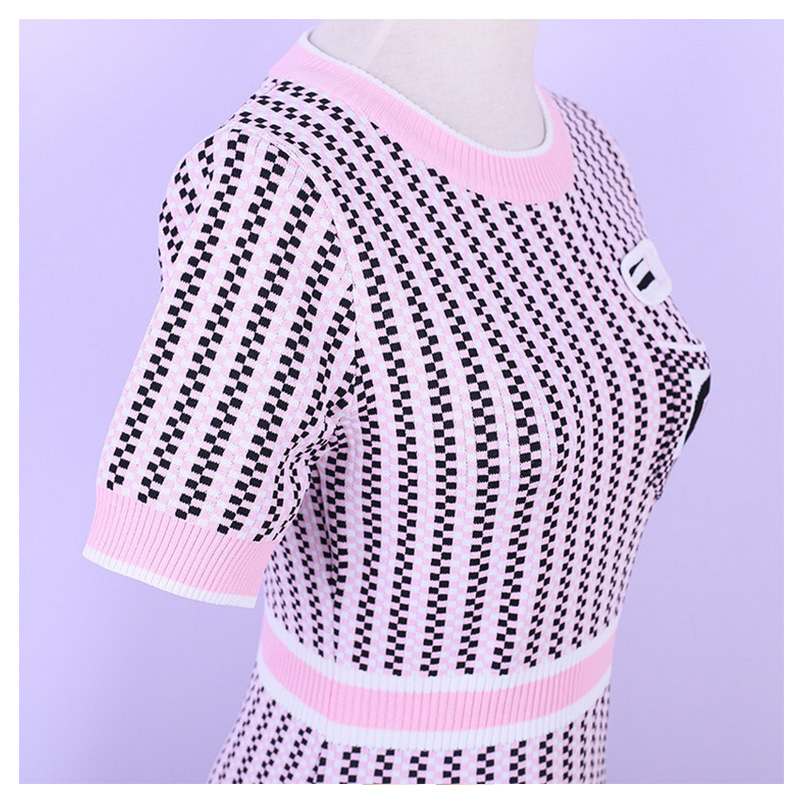 Rochie de tricotat la modă, computerizat, de vară, pentru femei, de vară