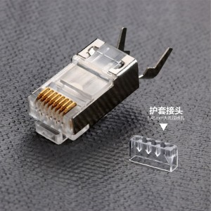 Conector RJ45 CAT7 Conector Ethernet Crimp STP Modular