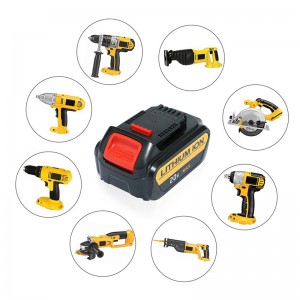Baterii de înlocuire a instrumentelor fără fir Li-ion 20V 3000mAh pentru Dewalt DCB182, DCB184, DCB200, DCB201