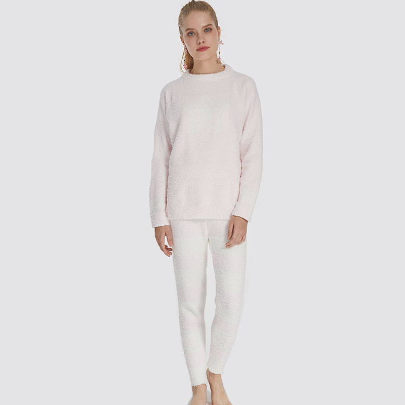 Femei Set de pijamale elastice din microfibră pentru femei