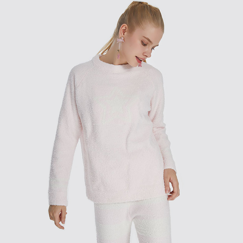 Femei Set de pijamale elastice din microfibră pentru femei