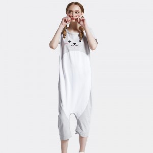 Femei Broderie Bumbac-Spandex Unic Jersey