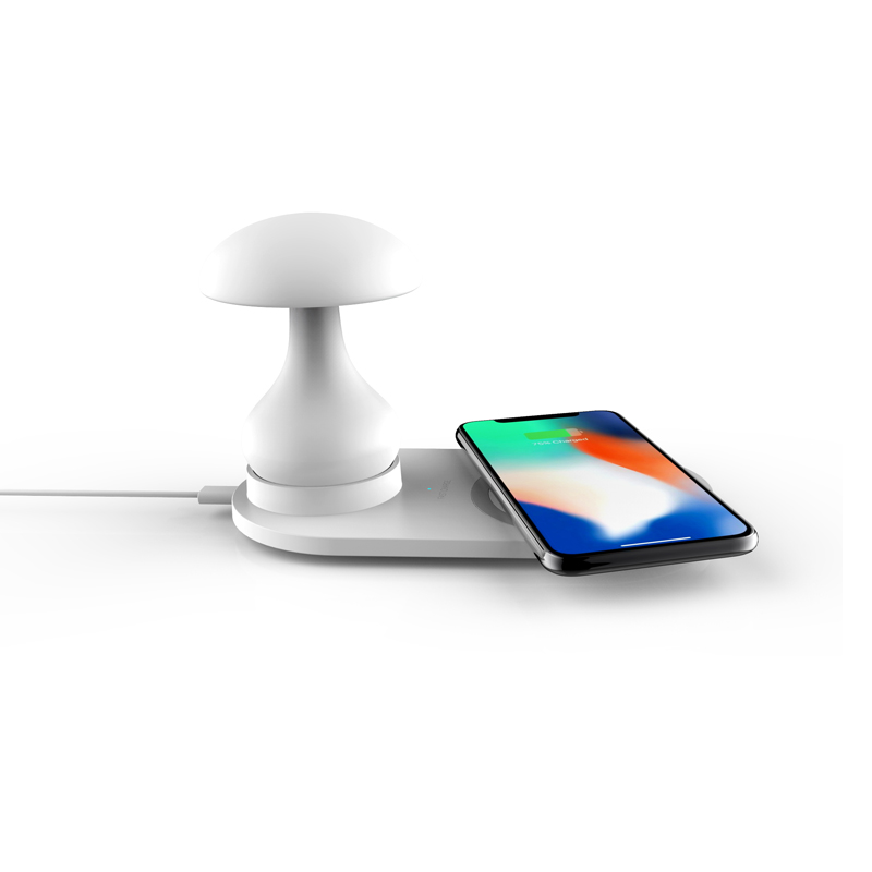 KPS-9001 încărcător wireless cu lampa de ciuperci 10W rapid
