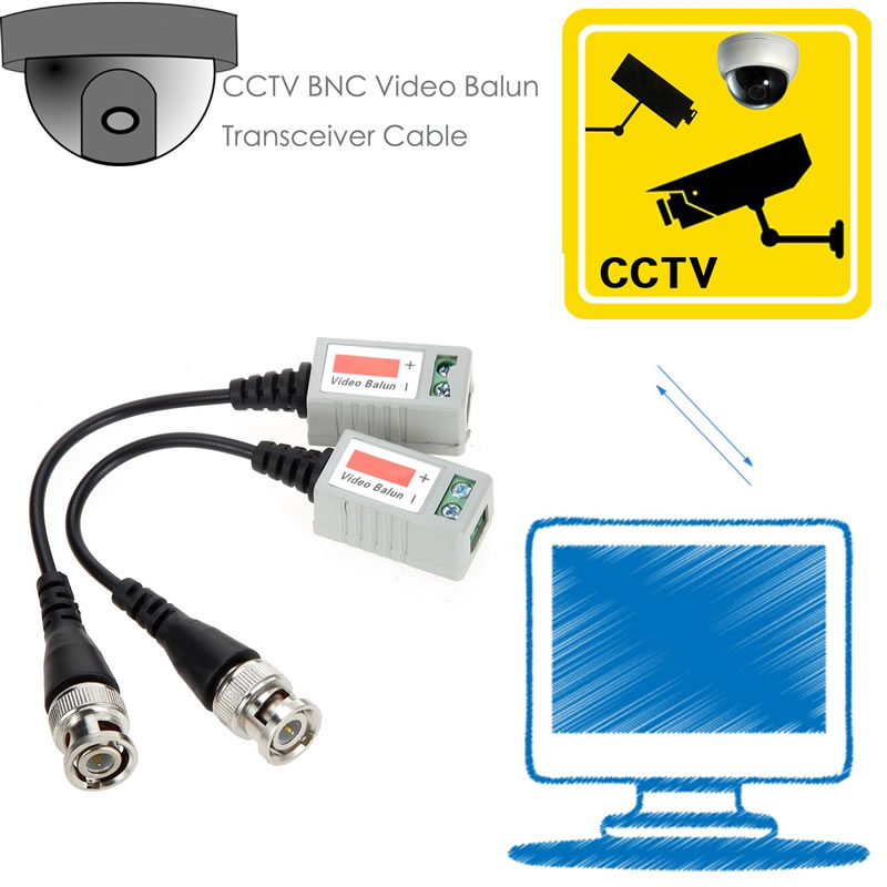 Mini cablu CCTV transceiver balun video CCTV BNC