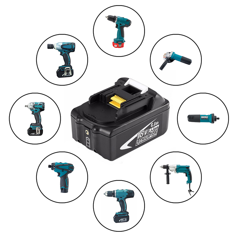 Li-ion 18V 6000mAh Baterii fără fir pentru înlocuirea Makita BL1845, BL1850, 194205-3