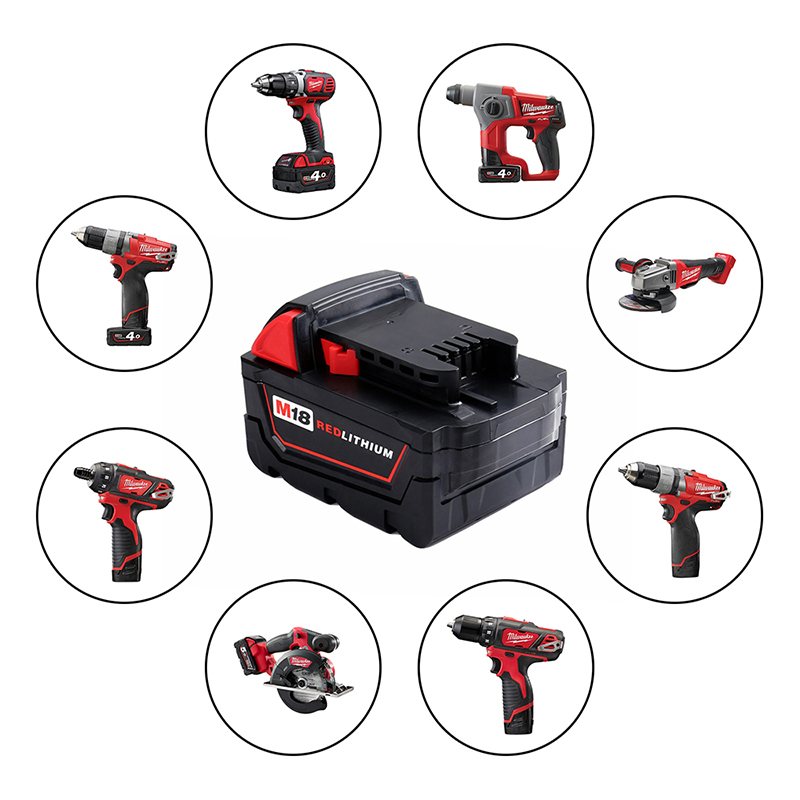 Li-ion 18V 4000mAh Celule cu baterii de înlocuire pentru Milwaukee 48-11-1840 M18