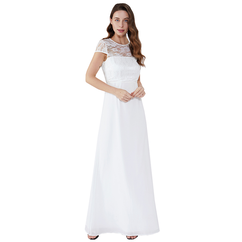 Leak Back Dantelă Seara 2019 Îmbrăcăminte lungă pentru femei Rochie albă Maxi Rochie JCGJ190315079