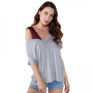 Asimetrice Ultimele modele de gâturi bluze fără spate pentru fete JCGJ190315080