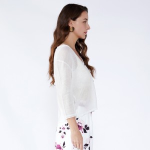 Femei din Coreea Albă Femei din 2 piese Set Femei Îmbrăcăminte Bluze cu mânecă lungă Bluze