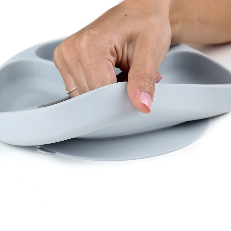 Forma rotundă Placă din silicon de calitate alimentară cu plăci de cauciuc pentru copii cu ridicata