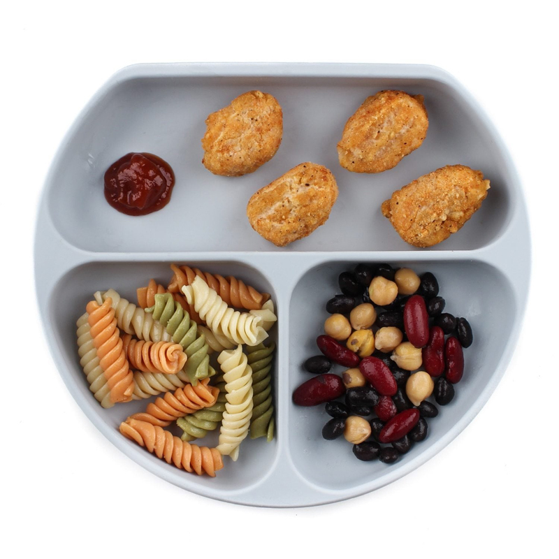 Forma rotundă Placă din silicon de calitate alimentară cu plăci de cauciuc pentru copii cu ridicata