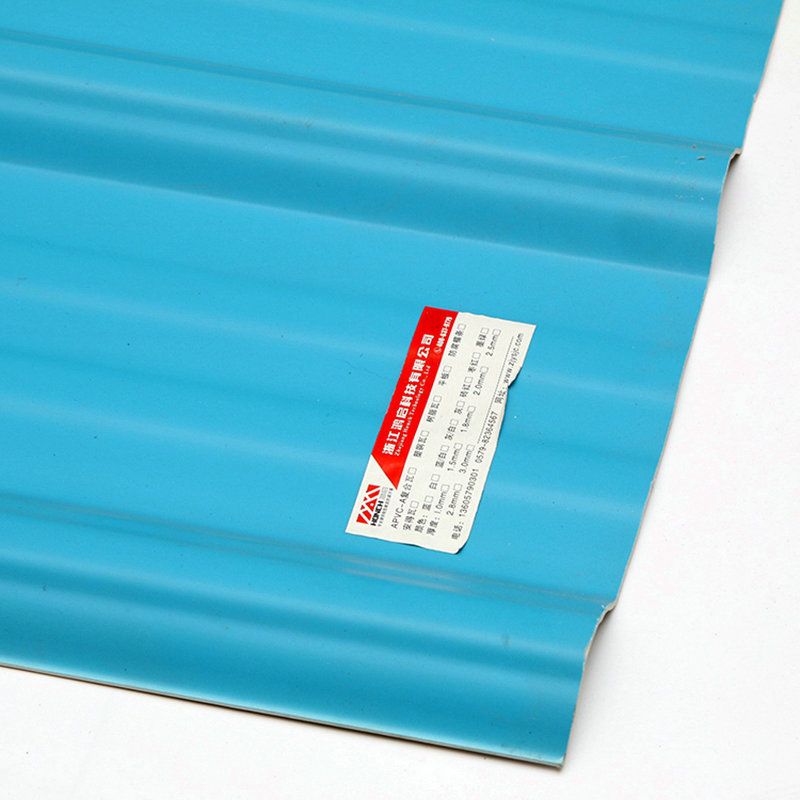 T1130 Albastru ASA PVC UPVC Tavă de acoperiș din trapez din plastic ondulat