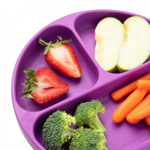 Plăcile de cină împărțite în formă de silicon rezistente la căldură