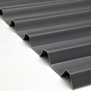 T1000 Black High Peak ASA PVC UPVC Placă de acoperiș Foaie de acoperiș rezistentă la apă