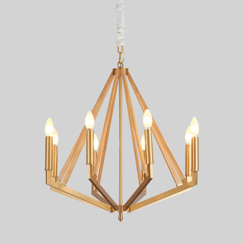 Candelabru simplu din lemn de fier creativ pentru acasă Hotel Km2122