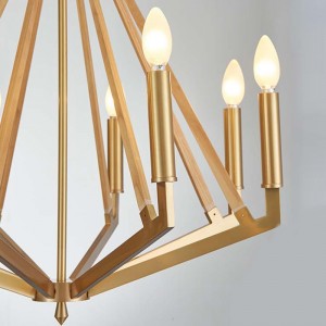 Candelabru simplu din lemn de fier creativ pentru acasă Hotel Km2122