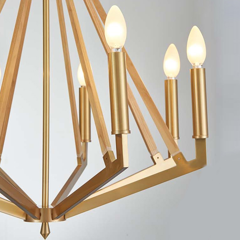 Candelabru simplu din lemn de fier creativ pentru acasă Hotel Km2122
